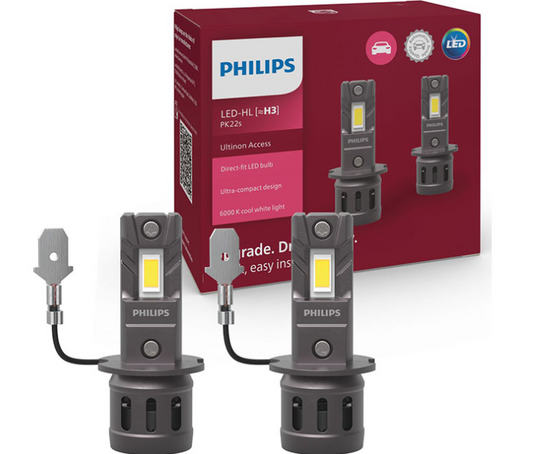 Philips H3 Ultinon Access Led 12V 13W 6000K 2τμχ