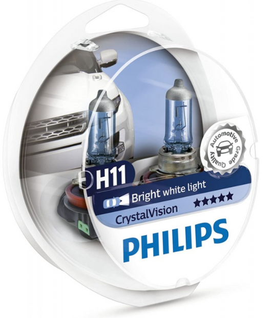 Philips H11 12V 55W Crystal Vision 4300K 2τμχ