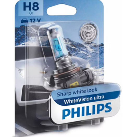 Philips H8 12V 55W Crystal Vision 4300K 1τμχ