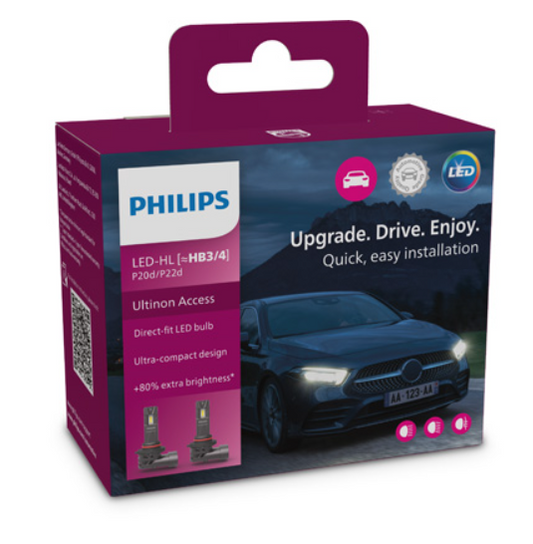 Philips HB3/HB4 Ultinon Access Led 12V 20W 6000K 2τμχ