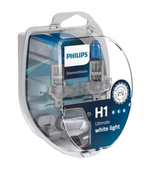 Philips H1 12V 55W Diamond Vision 5000K set