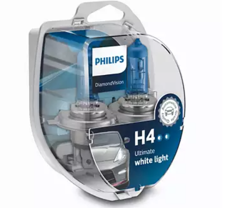Philips H4 12V 60/55W Diamond Vision 5000K set