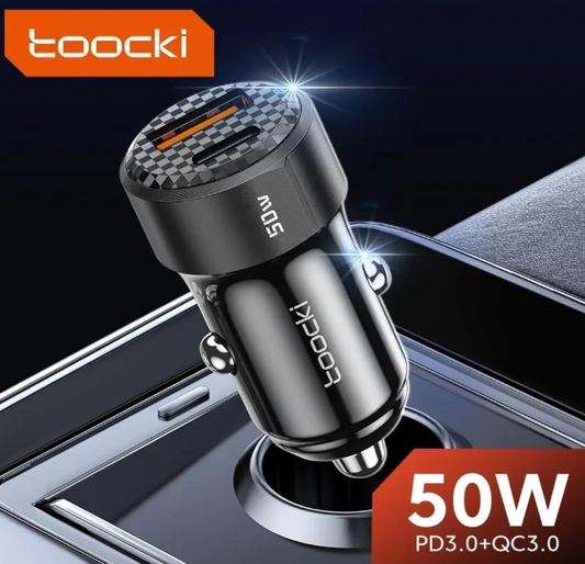 Φορτιστής Αυτοκινήτου Toocki 50W