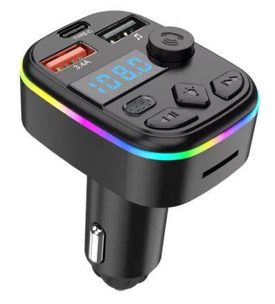 FM Transmitter με Bluetooth/TFcard/USB/Type - Αυτοκινήτου