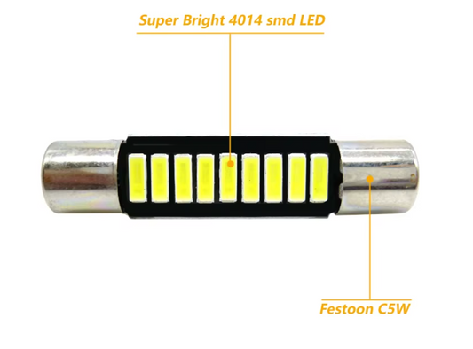 Λαμπα Led τύπου Festoon mini 31mm C5W-1W/6000K-1τμχ