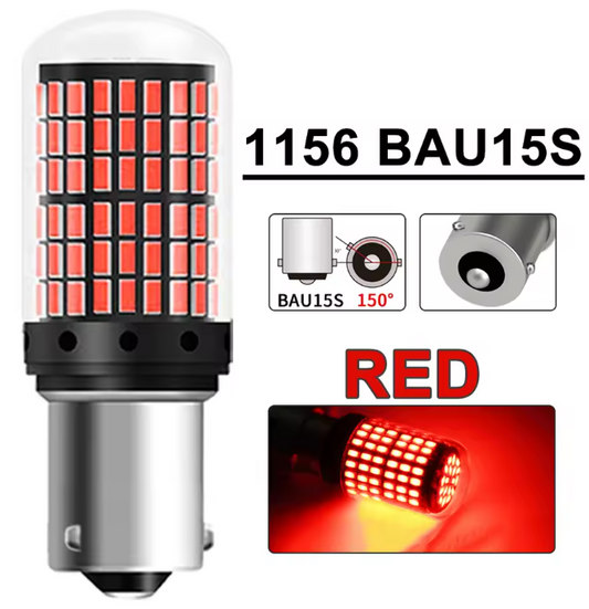 Λάμπες LED Canbus BAU15S -2τμχ σε χρωμα ΚΟΚΚΙΝΟ