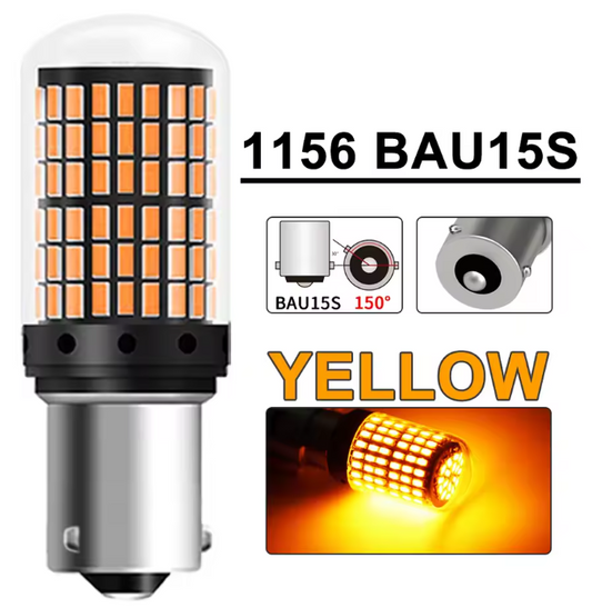 Λάμπες LED Canbus BAU15S -2τμχ σε χρωμα ΠΟΡΤΟΚΑΛΙ