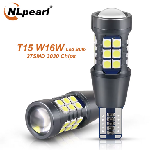 Λαμπα LED T15/W16W – Λευκό 6000K-2τμχ