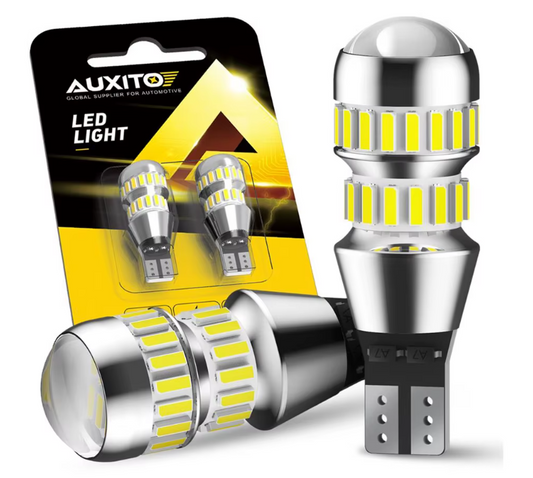 AUXITO T15/W16W LED Λάμπες Αυτοκινήτου – 2000LM – Canbus – 6000K Λευκό – 2τμχ
