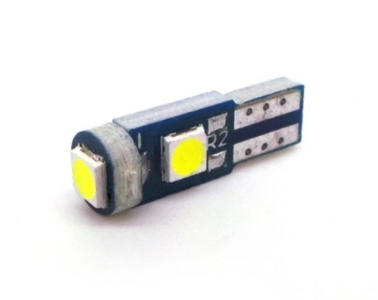 Λάμπα LED T5 (W3W W2.1W) CANBUS– 6W /100Lm/ΚΟΚΚΙΝΟ 1τμχ