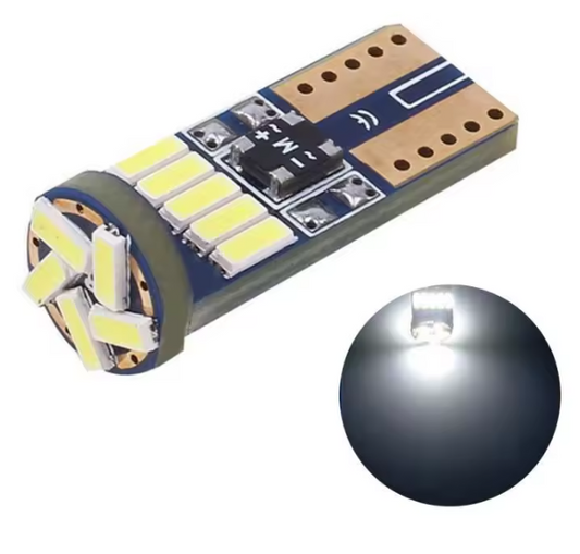 Λάμπα LED T10 CANBUS– 6W /300Lm/ΛΕΥΚΟ 6000K 1τμχ