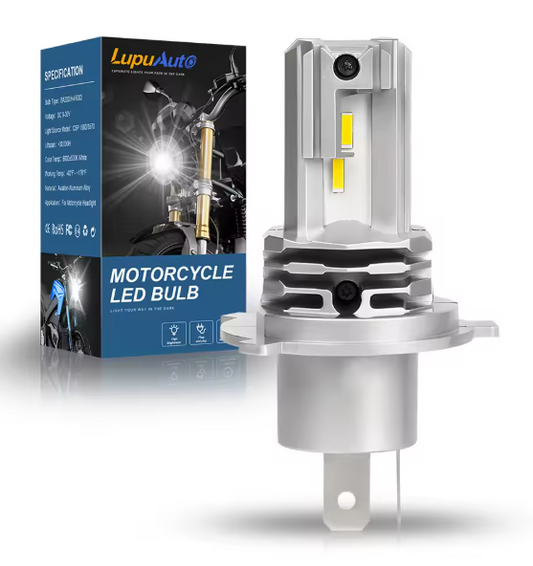 LED Λάμπα Μοτοσυκλέτας H4 -22W/1500lm/6000K - Αδιάβροχη, Υψηλή Φωτεινότητα & Μακροχρόνια Απόδοση-1τμχ