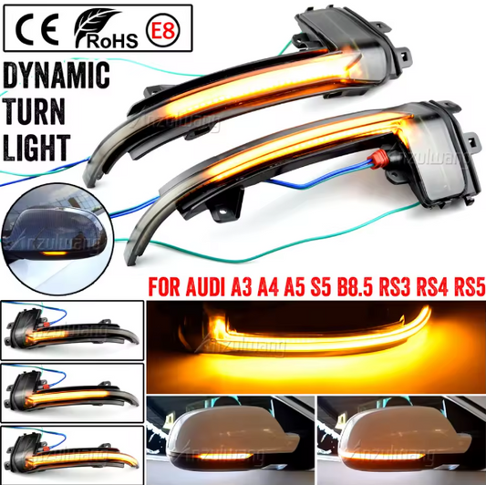 Φλας Led Dynamic για AUDI A3/A4/A5/S5- 2 Τμχ SMOKED