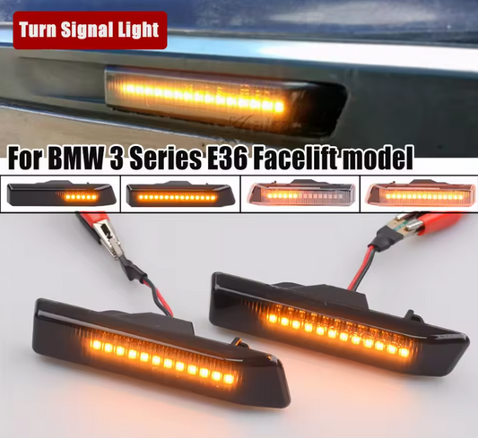 Φλας Led Dynamic για BMW E36 fl / X5 E53- 2 Τμχ SMOKED