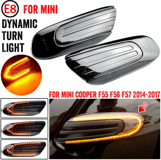 Φλας Led Dynamic για MINI COOPER F55/F56/F57- 2 Τμχ SMOKED