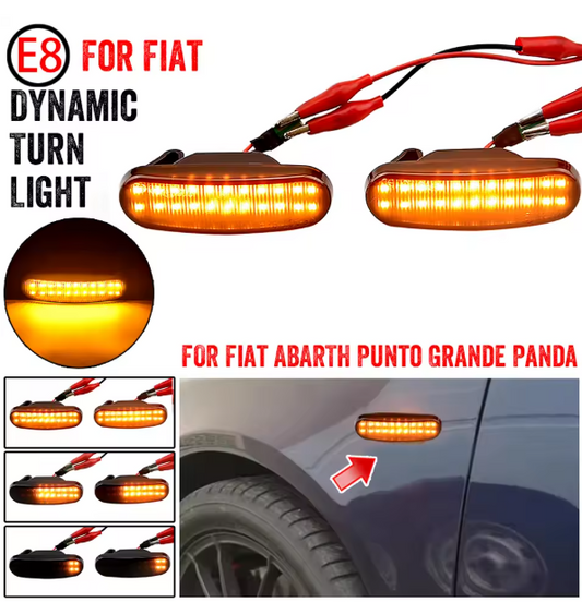 Φλας Led Dynamic για FIAT/PEUGEOT/CITROEN- 2 Τμχ SMOKED