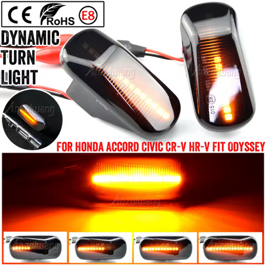 Φλας Led Dynamic για Honda-2 Τμχ-SMOKED