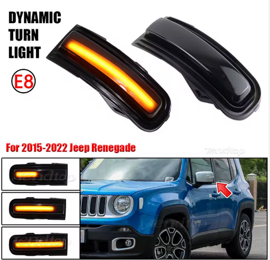 Φλας Led Dynamic για JEEP RENEGADE- 2 Τμχ SMOKED