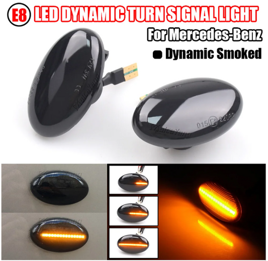 Φλας Led Dynamic για MERCEDES W168/W415/W639/W447/SMART W450&W452- 2 Τμχ SMOKED