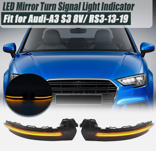 Φλας Led Dynamic για AUDI A3 8V- 2 Τμχ SMOKED