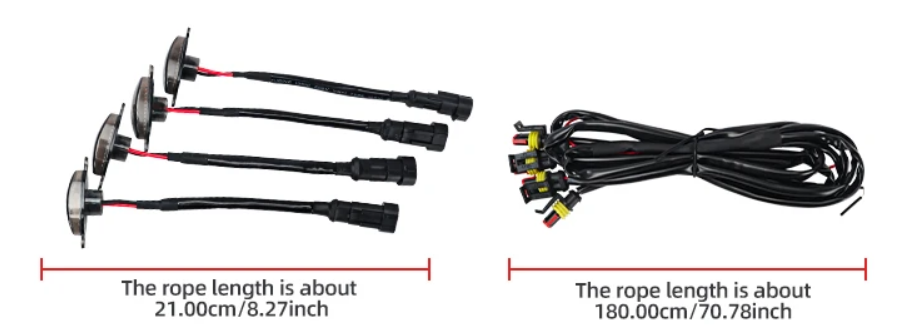 LED Φώτα Γρίλιας Αυτοκινήτου DRL- 12V – Universal, Πορτοκαλί , Αδιάβροχα, 4 Τμχ LED Φώτα Γρίλιας Αυτοκινήτου DRL- 12V – Universal, Πορτοκαλί , Αδιάβροχα, 4 Τμχ