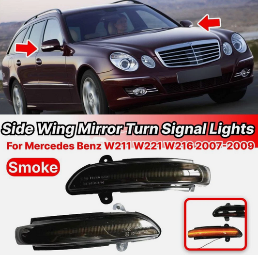 Φλας Led Dynamic για MERCEDES W168/W415/W639/W447/SMART W450&W452- 2 Τμχ SMOKED