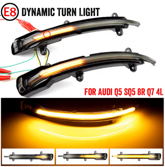 Φλας Led Dynamic για AUDI Q5 / Q7- 2 Τμχ SMOKED