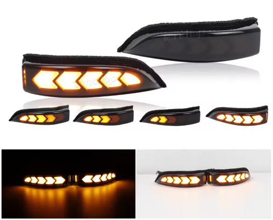 Φλας Led Dynamic για TOYOTA COROLLA/YARIS/CHR/PRIUS- 2 Τμχ SMOKED