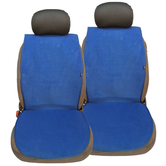 Πλατοκαθίσματα Αυτοκινήτου Πετσέτα 2 Τεμαχίων – Άνεση & Προστασία-Μπλε χρωμα