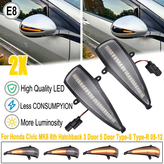 Φλας LED Dynamic για Honda FN 2τμχ ΔΙΑΦΑΝΟ