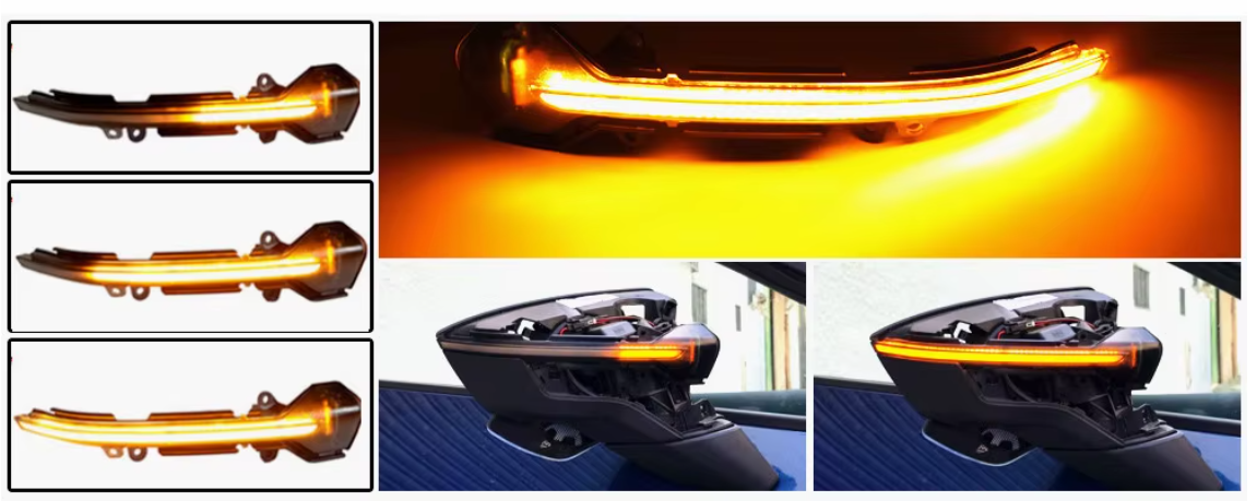 Φλας Dynamic Led για SEAT LEON MK3/IBIZA MK5 -2τμχ SMOKED