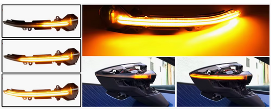 Φλας Dynamic Led για SEAT LEON MK3/IBIZA MK5 -2τμχ SMOKED