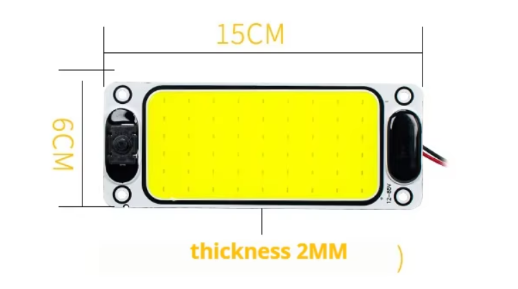 Πλαφονιέρα LED με 54 COB LED 12-85V και διακόπτη