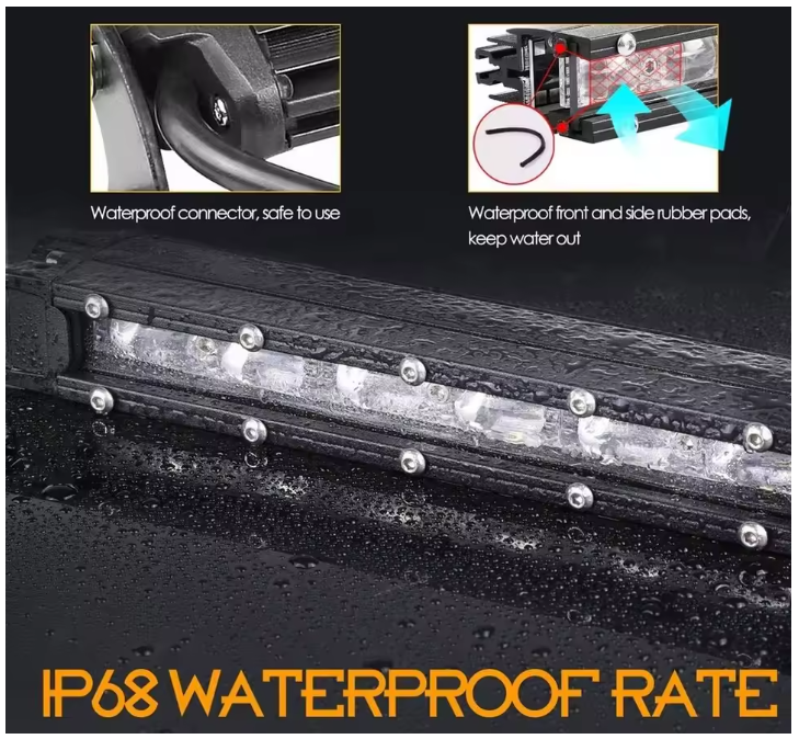 Προβολέας 8D- 35εκ 6000K/36W για αυτοκίνητα/off road/φορτηγά 1τμχ