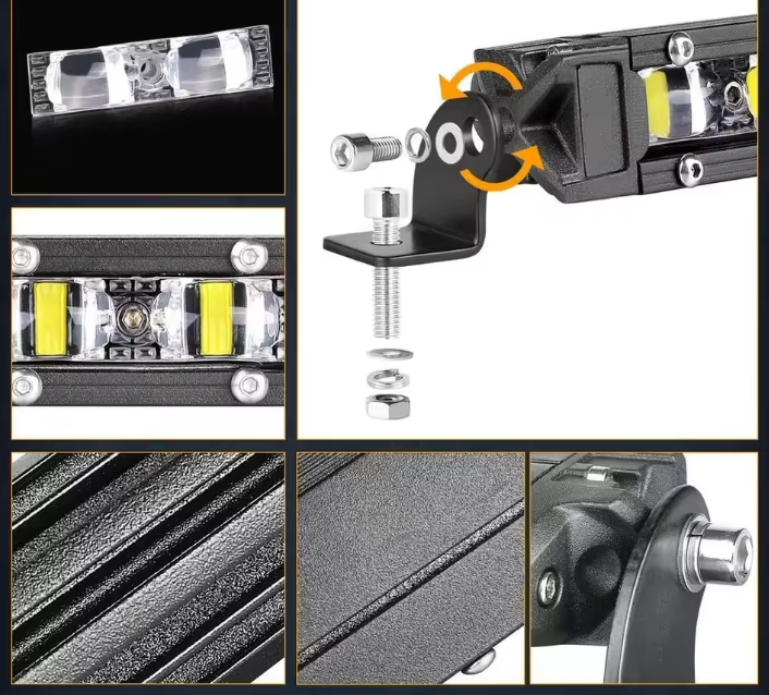 Προβολέας 8D- 35εκ 6000K/36W για αυτοκίνητα/off road/φορτηγά 1τμχ