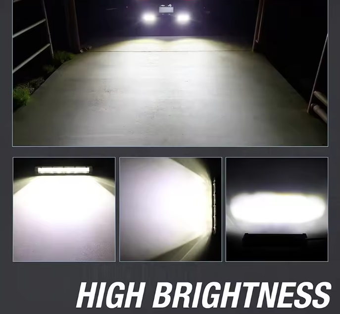 Προβολέας 8D- 18εκ 6000K/18W για αυτοκίνητα/off road/φορτηγά 1τμχ