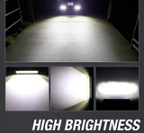 Προβολέας 8D- 35εκ 6000K/36W για αυτοκίνητα/off road/φορτηγά 1τμχ