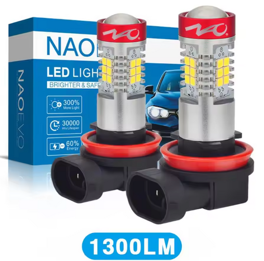 Λάμπες Led NAOEVO 9005/HB3 για προβολείς ομίχλης -2τμχ