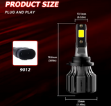NOVSIGHT LED 9012 12V/24V-72W/10000LM/6000K
