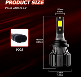 NOVSIGHT LED HB3/9005- 12V/24V-72W/10000LM/6000K