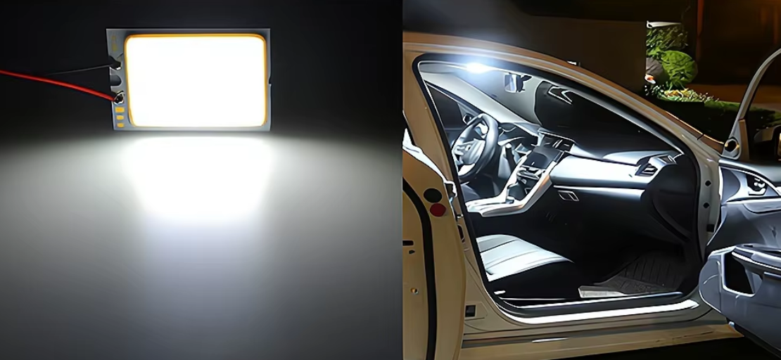 LED Φωτιστικο Εσωτερικού Χώρου Αυτοκινήτου 48 LEDs -T10/Ba9s/Festoon adapters