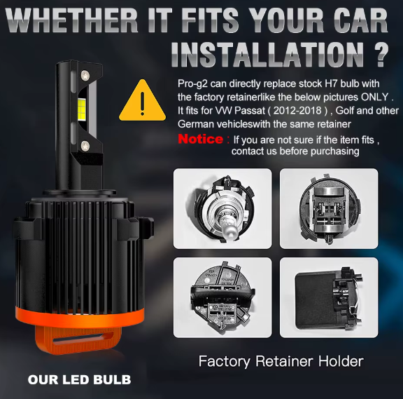 Dualvision H7 LED Λαμπες Canbus για FORD/VW/AUDI/BMW/MERCEDES -300W/30000LM/6500K