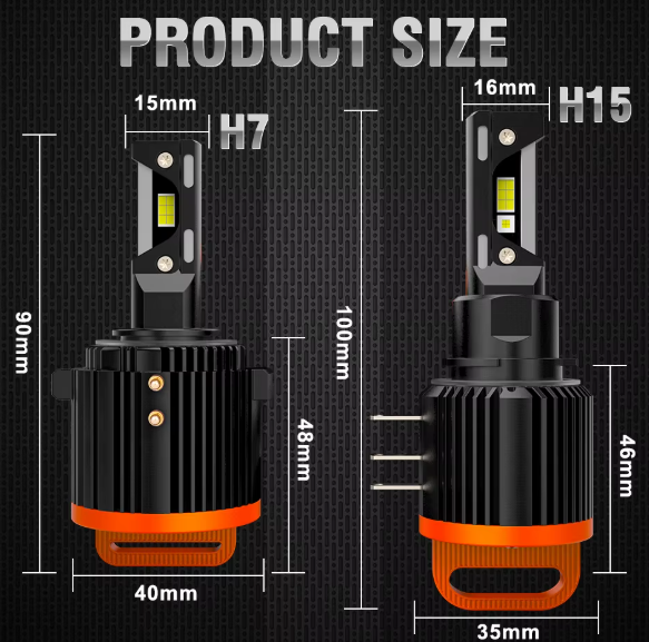 Dualvision H7 LED Λαμπες Canbus για FORD/VW/AUDI/BMW/MERCEDES -300W/30000LM/6500K