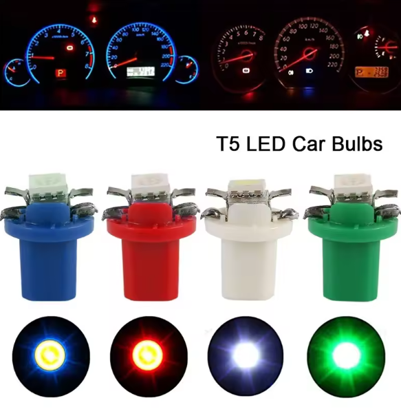 Λαμπα Led τύπου T5 B8.5D Μπλε -0.2W-1τμχ