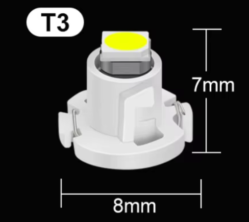 Λαμπα Led T3 Κιτρινο-0.5W-1τμχ