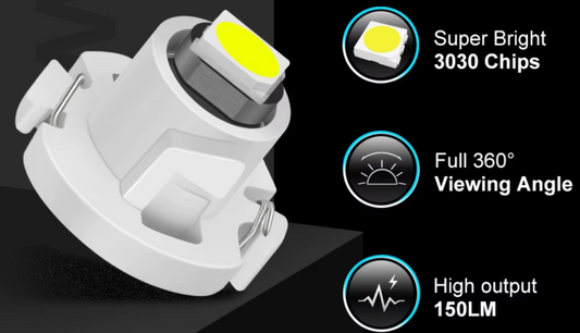 Λαμπα Led T3 Μπλε -0.5W-1τμχ