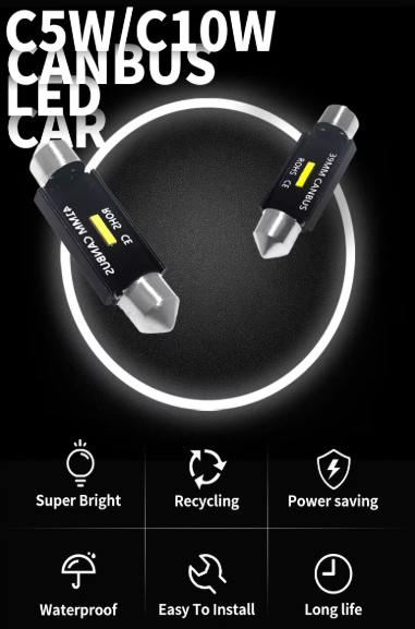 Λαμπα LED festoon C5W 36mm Canbus 4.5W/6000K