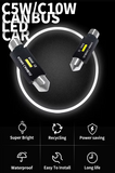 Λαμπα LED festoon C5W 41mm Canbus 4.5W/6000K