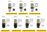 Λάμπες  LED Canbus BA15S-2τμχ σε χρωμα ΚΟΚΚΙΝΟ