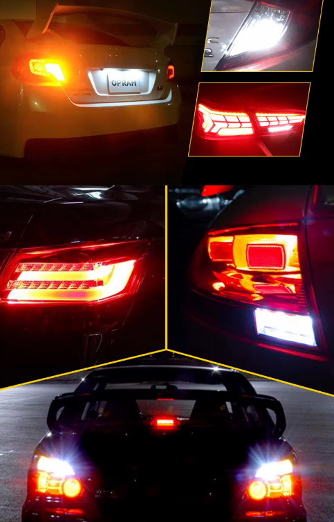 Λάμπες  LED Canbus BA15S-2τμχ σε χρωμα ΚΟΚΚΙΝΟ